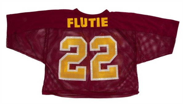 1981-84 Doug Flutie Game Worn Boston College Eagles Mesh Practice Jersey (MEARS)